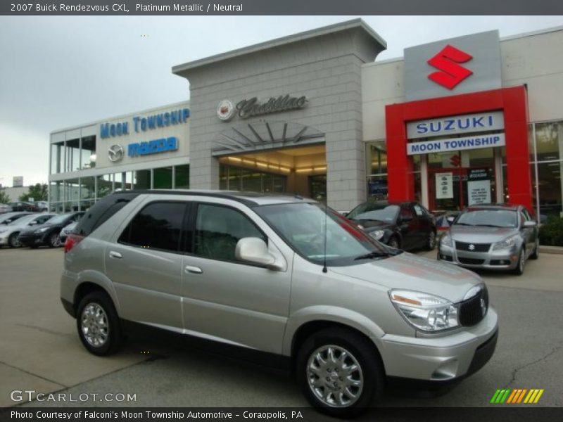 Platinum Metallic / Neutral 2007 Buick Rendezvous CXL