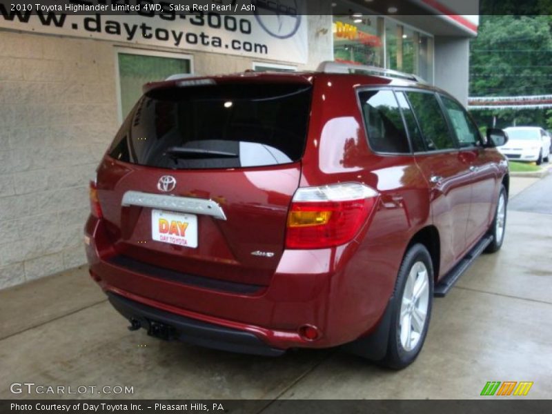 Salsa Red Pearl / Ash 2010 Toyota Highlander Limited 4WD