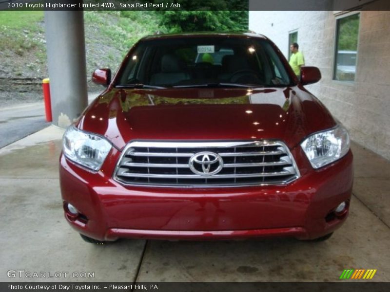 Salsa Red Pearl / Ash 2010 Toyota Highlander Limited 4WD