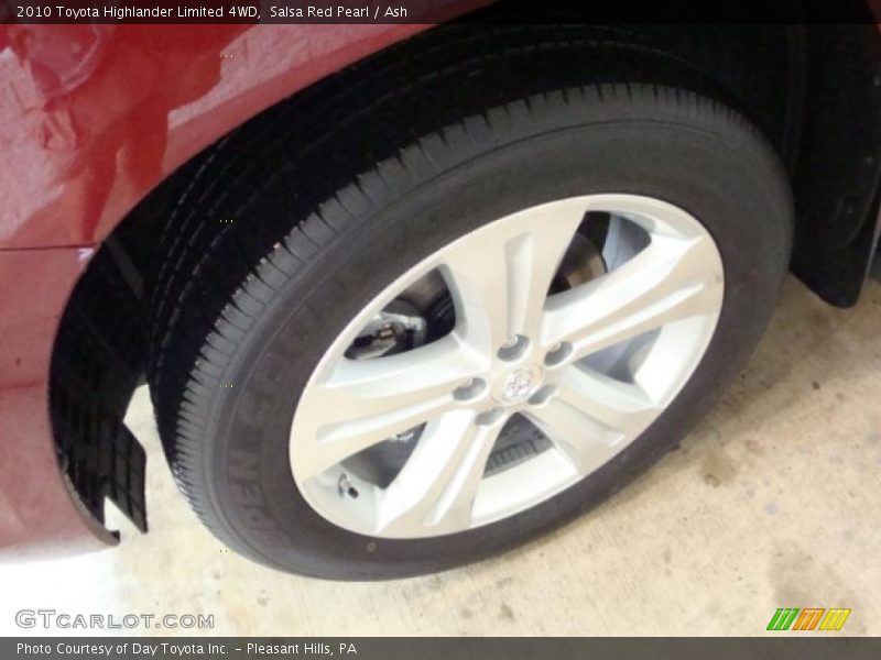 Salsa Red Pearl / Ash 2010 Toyota Highlander Limited 4WD