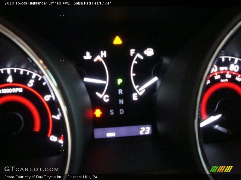 Salsa Red Pearl / Ash 2010 Toyota Highlander Limited 4WD
