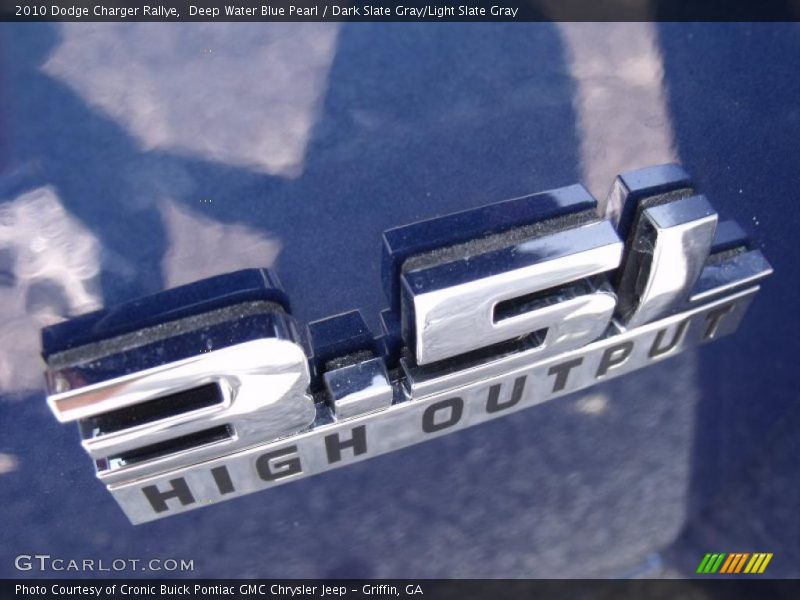Deep Water Blue Pearl / Dark Slate Gray/Light Slate Gray 2010 Dodge Charger Rallye