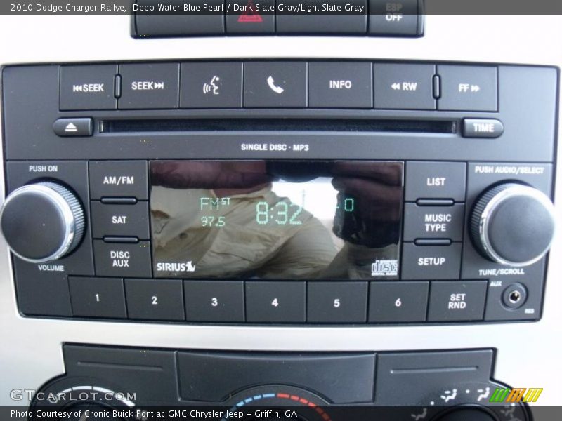 Deep Water Blue Pearl / Dark Slate Gray/Light Slate Gray 2010 Dodge Charger Rallye