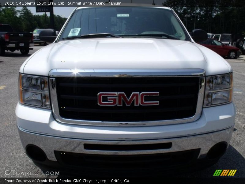Summit White / Dark Titanium 2010 GMC Sierra 1500 Crew Cab