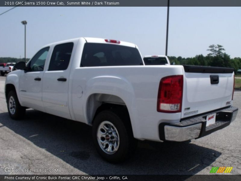 Summit White / Dark Titanium 2010 GMC Sierra 1500 Crew Cab