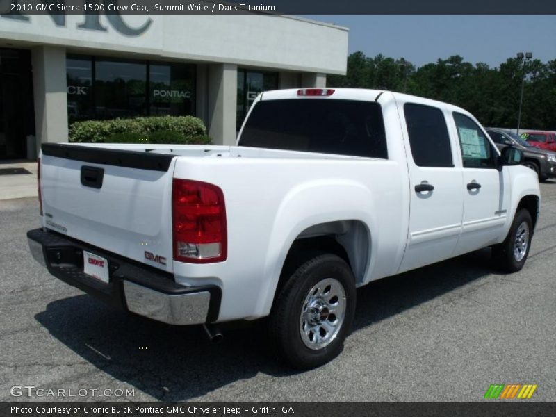 Summit White / Dark Titanium 2010 GMC Sierra 1500 Crew Cab