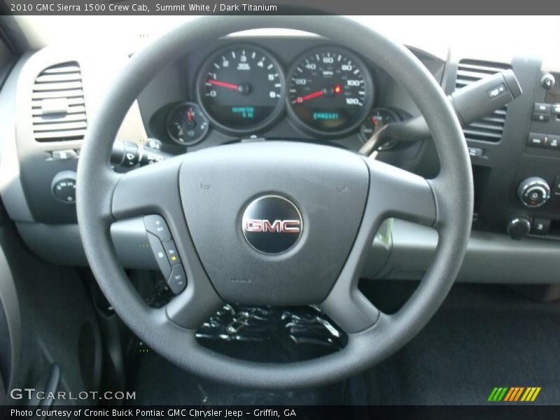Summit White / Dark Titanium 2010 GMC Sierra 1500 Crew Cab