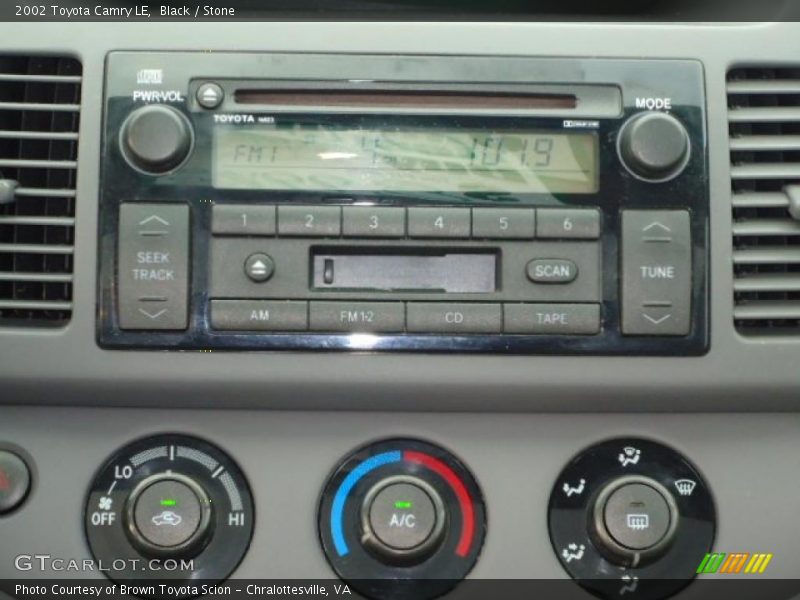 Black / Stone 2002 Toyota Camry LE