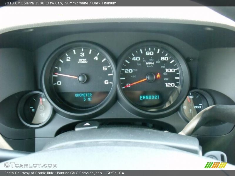 Summit White / Dark Titanium 2010 GMC Sierra 1500 Crew Cab