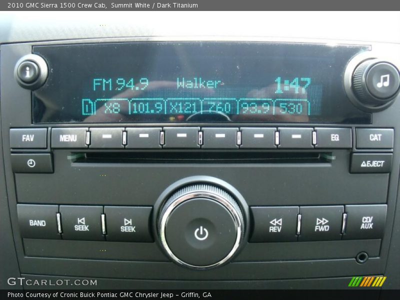 Summit White / Dark Titanium 2010 GMC Sierra 1500 Crew Cab