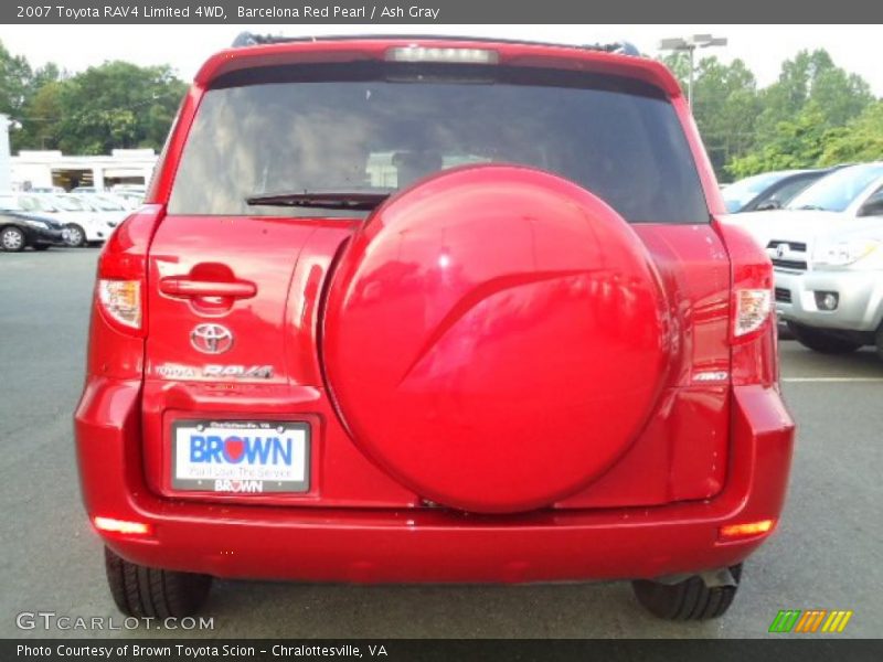 Barcelona Red Pearl / Ash Gray 2007 Toyota RAV4 Limited 4WD