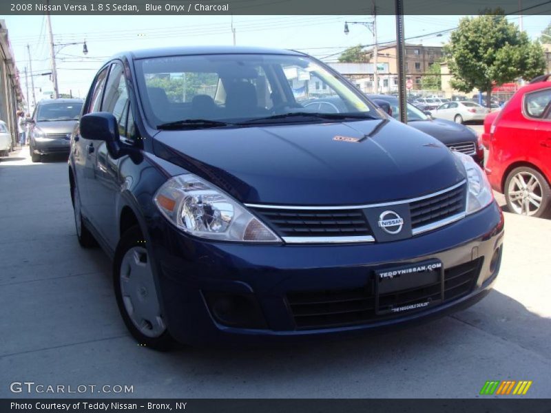 Blue Onyx / Charcoal 2008 Nissan Versa 1.8 S Sedan