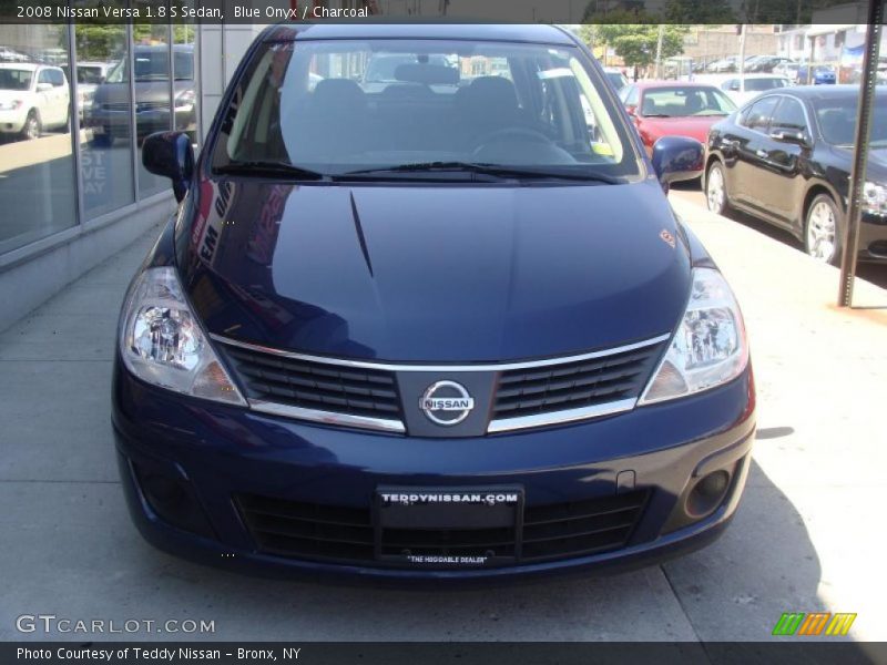 Blue Onyx / Charcoal 2008 Nissan Versa 1.8 S Sedan