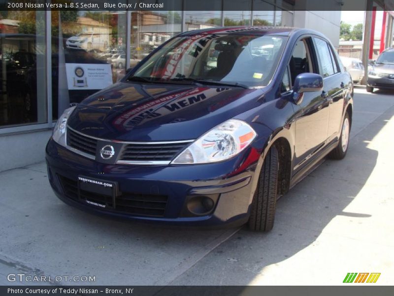 Blue Onyx / Charcoal 2008 Nissan Versa 1.8 S Sedan