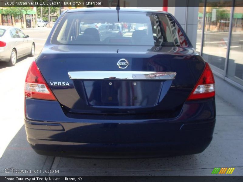 Blue Onyx / Charcoal 2008 Nissan Versa 1.8 S Sedan