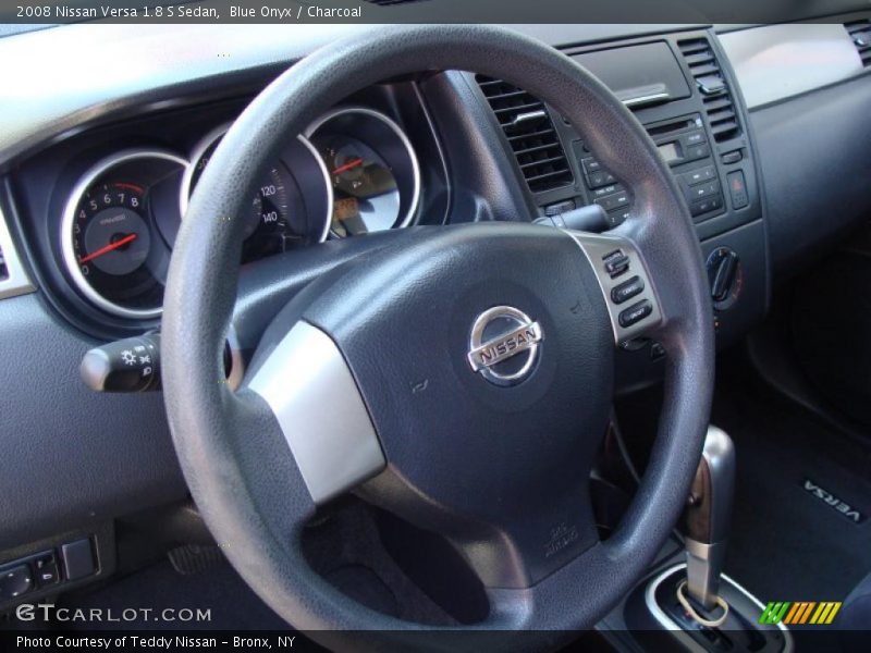 Blue Onyx / Charcoal 2008 Nissan Versa 1.8 S Sedan