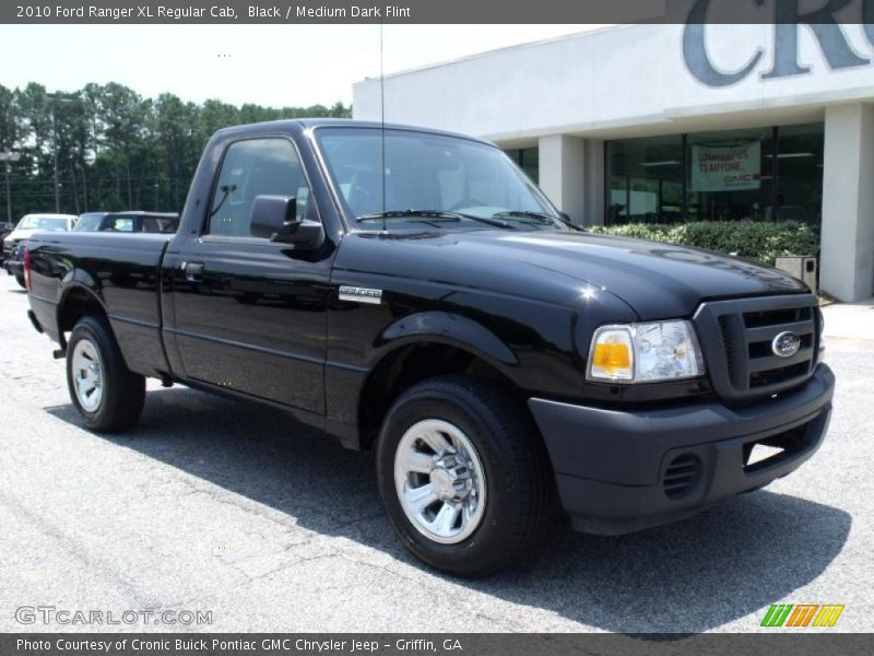 Black / Medium Dark Flint 2010 Ford Ranger XL Regular Cab