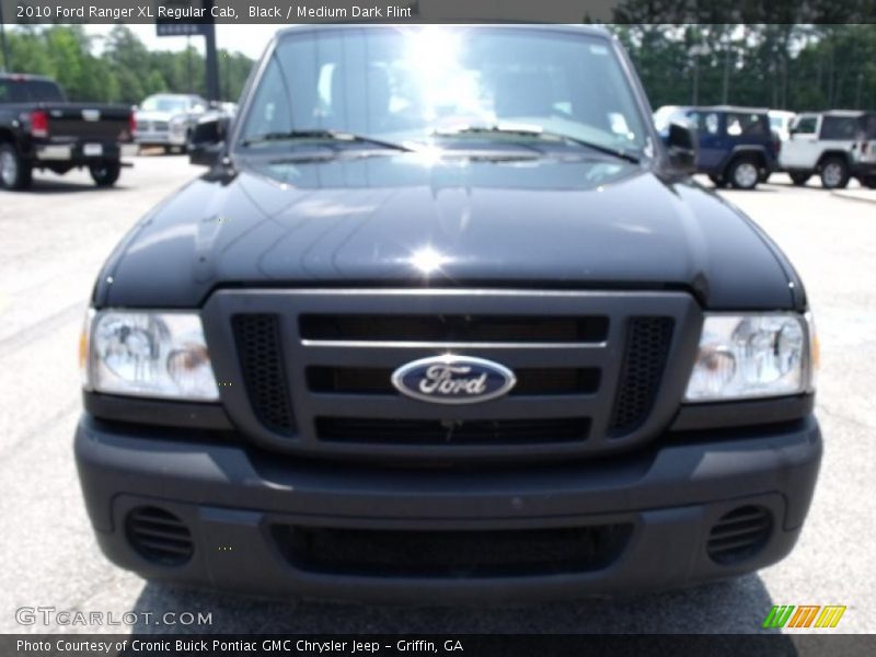 Black / Medium Dark Flint 2010 Ford Ranger XL Regular Cab