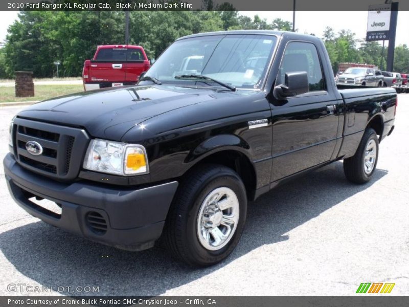 Black / Medium Dark Flint 2010 Ford Ranger XL Regular Cab