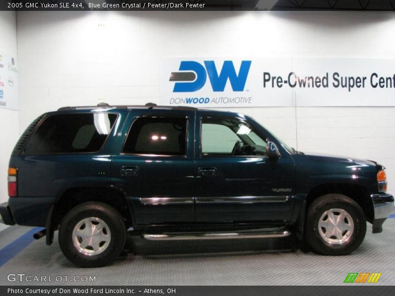 Blue Green Crystal / Pewter/Dark Pewter 2005 GMC Yukon SLE 4x4