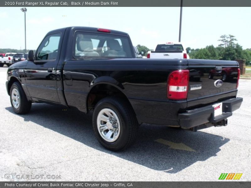 Black / Medium Dark Flint 2010 Ford Ranger XL Regular Cab