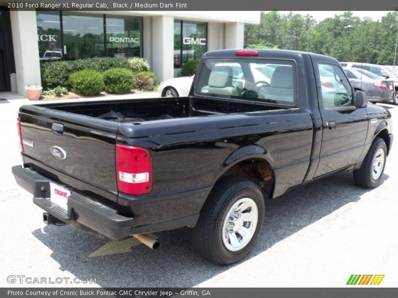 Black / Medium Dark Flint 2010 Ford Ranger XL Regular Cab