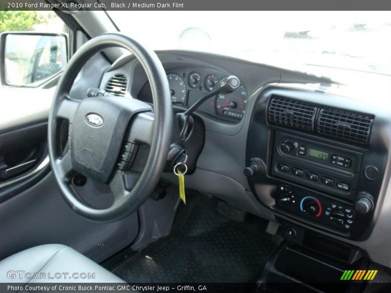 Black / Medium Dark Flint 2010 Ford Ranger XL Regular Cab