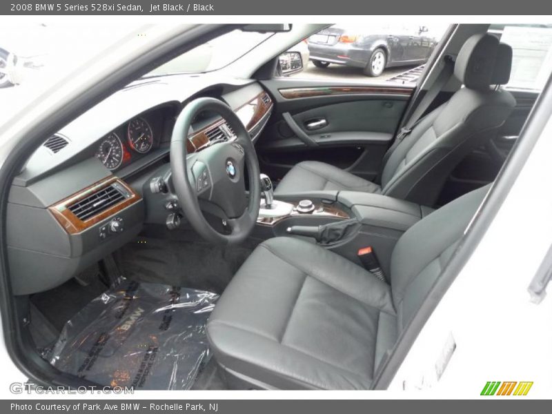 Jet Black / Black 2008 BMW 5 Series 528xi Sedan