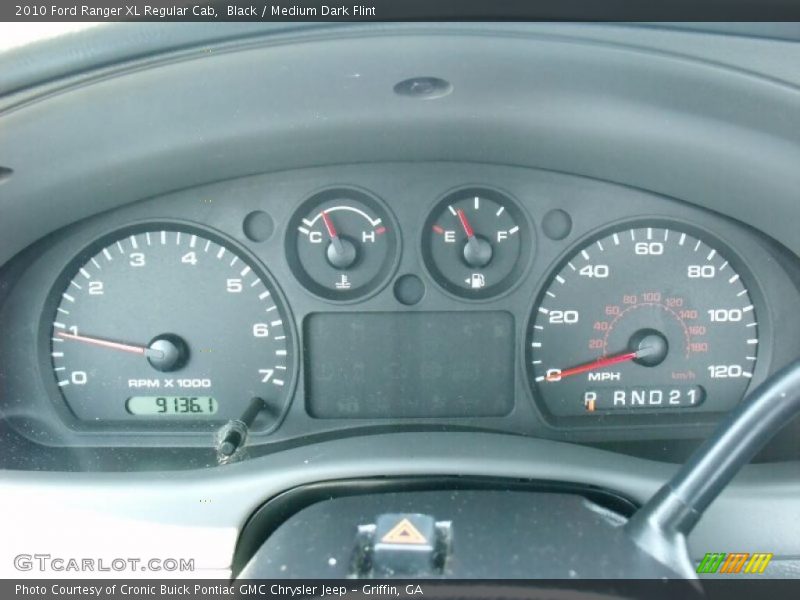 Black / Medium Dark Flint 2010 Ford Ranger XL Regular Cab