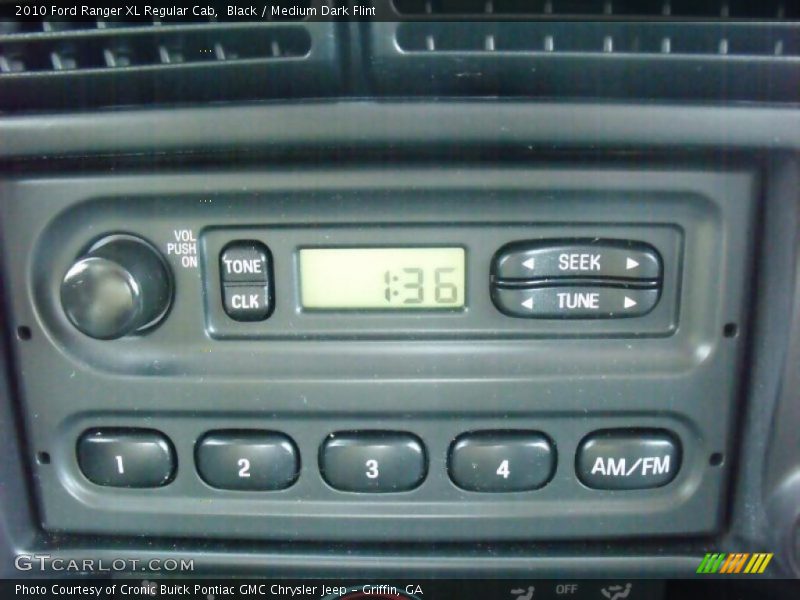 Black / Medium Dark Flint 2010 Ford Ranger XL Regular Cab