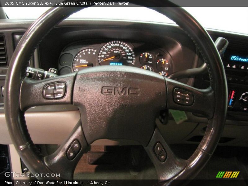 Blue Green Crystal / Pewter/Dark Pewter 2005 GMC Yukon SLE 4x4