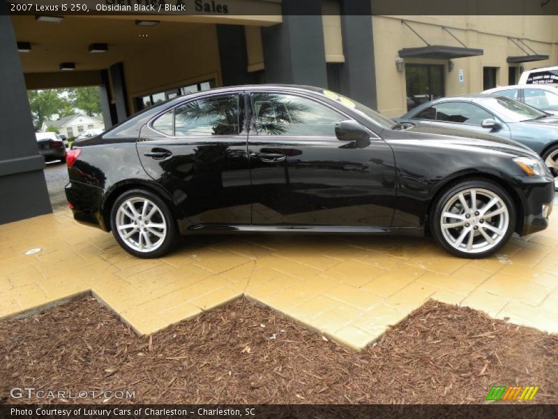 Obsidian Black / Black 2007 Lexus IS 250