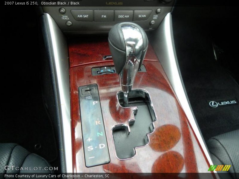 Obsidian Black / Black 2007 Lexus IS 250