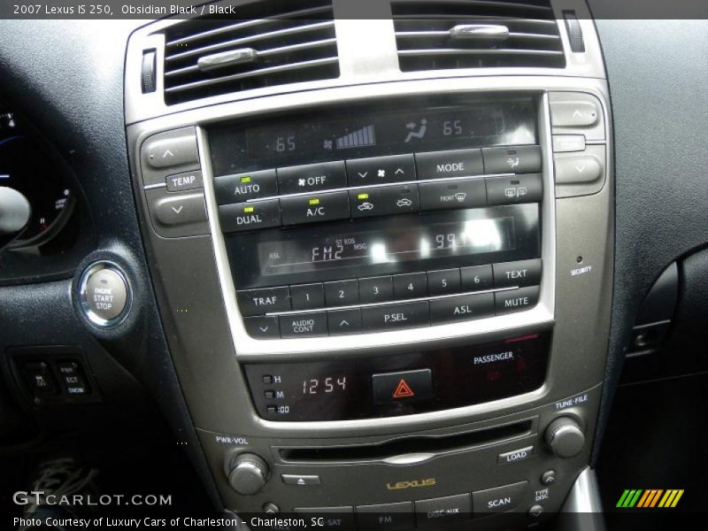 Obsidian Black / Black 2007 Lexus IS 250