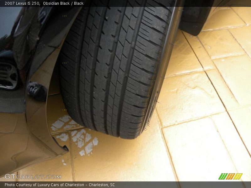 Obsidian Black / Black 2007 Lexus IS 250