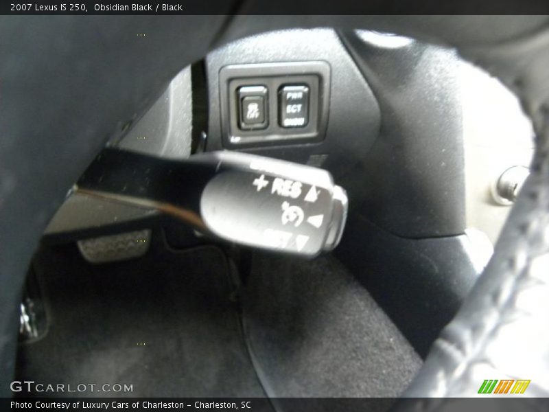 Obsidian Black / Black 2007 Lexus IS 250