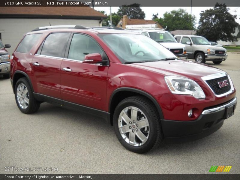 Red Jewel Tintcoat / Light Titanium 2010 GMC Acadia SLT