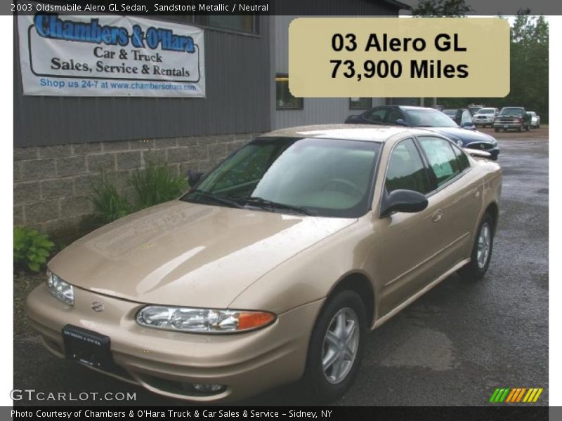 Sandstone Metallic / Neutral 2003 Oldsmobile Alero GL Sedan