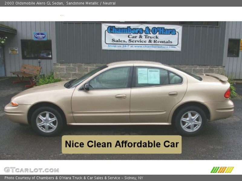 Sandstone Metallic / Neutral 2003 Oldsmobile Alero GL Sedan