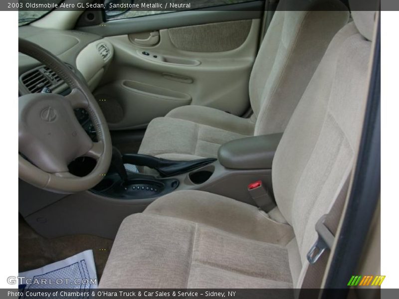 Sandstone Metallic / Neutral 2003 Oldsmobile Alero GL Sedan