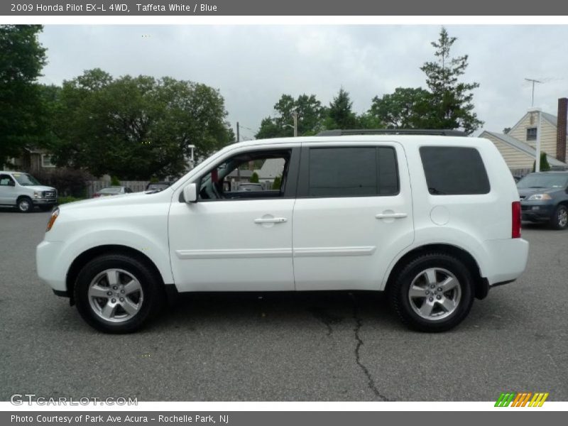 Taffeta White / Blue 2009 Honda Pilot EX-L 4WD