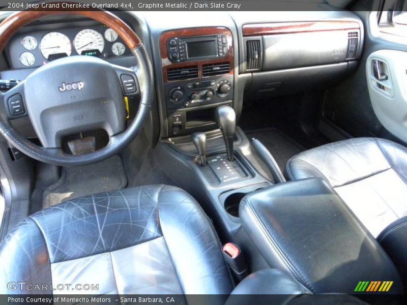 Graphite Metallic / Dark Slate Gray 2004 Jeep Grand Cherokee Overland 4x4