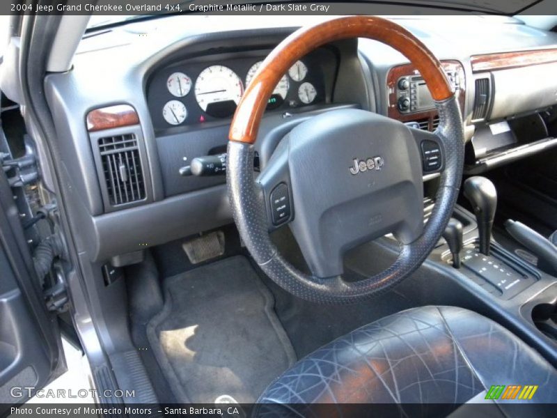 Graphite Metallic / Dark Slate Gray 2004 Jeep Grand Cherokee Overland 4x4