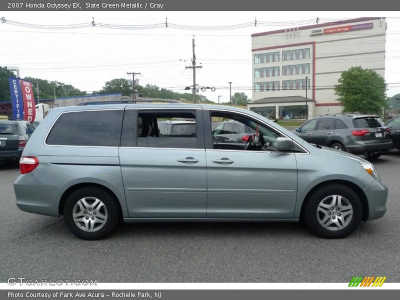 Slate Green Metallic / Gray 2007 Honda Odyssey EX