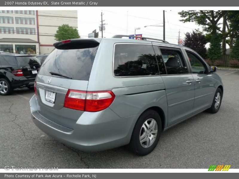 Slate Green Metallic / Gray 2007 Honda Odyssey EX