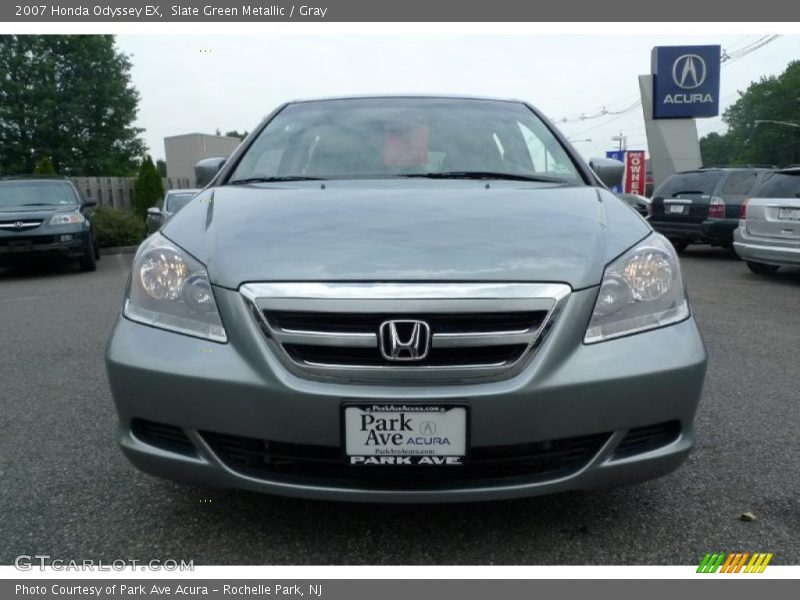 Slate Green Metallic / Gray 2007 Honda Odyssey EX