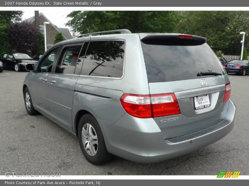 Slate Green Metallic / Gray 2007 Honda Odyssey EX