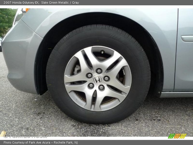 Slate Green Metallic / Gray 2007 Honda Odyssey EX