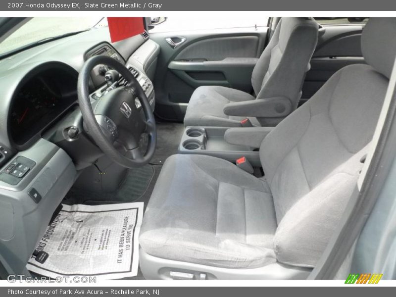 Slate Green Metallic / Gray 2007 Honda Odyssey EX