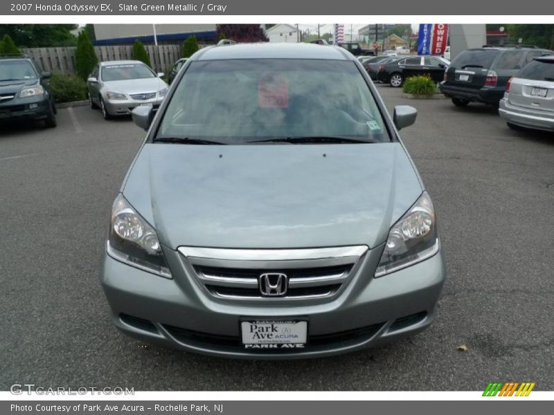 Slate Green Metallic / Gray 2007 Honda Odyssey EX